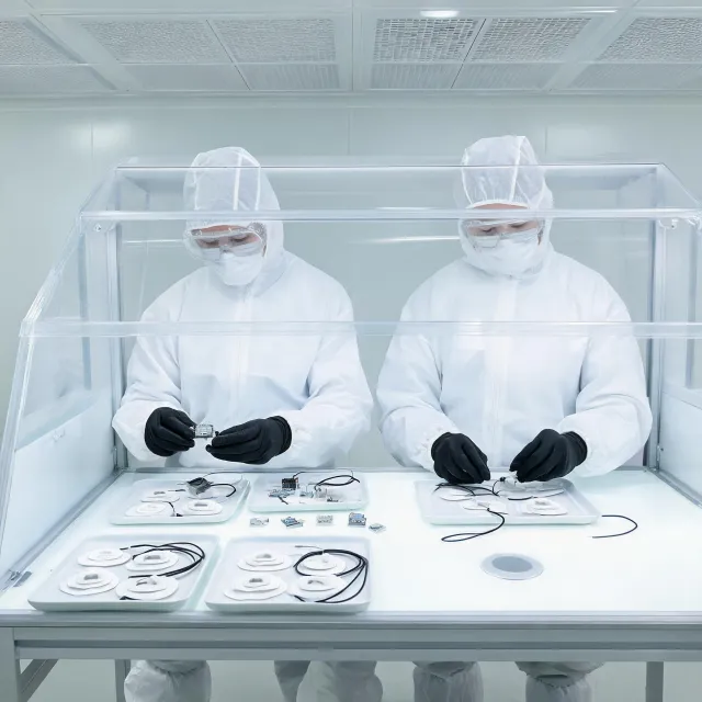 Cleanroom SpO2 sensor assembly
